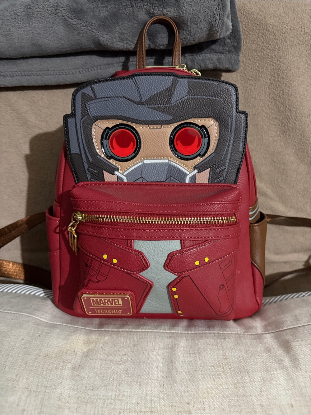 Loungefly Star-Lord light up Red and Brown Mini Backpack